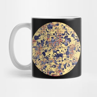 Modern abstract distressed texture digital Mug